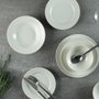 Hermia SafirKrem Juego de Cena de Porcelana 24 Piezas Blanco